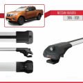 Nissan Navara 4 (D23) 2015-2021 Arası ile Uyumlu ACE-1 Ara Atkı Tavan Barı Gri 3 Adet
