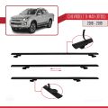 Chevrolet D-Max (RT85) 2016-2019 Arası ile Uyumlu BASIC Model Ara Atkı Tavan Barı Siyah 2 Adet