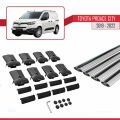 Toyota Proace City 2019-2022 Arası ile Uyumlu FLY Model Ara Atkı Tavan Barı Gri 4 Adet