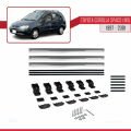 Toyota Corolla Spacio (E110) 1997-2001 Arası ile Uyumlu BASIC Model Ara Atkı Tavan Barı Gri 3 Adet