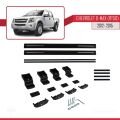 Chevrolet D-Max (RT50) 2012-2015 Arası ile Uyumlu BASIC Model Ara Atkı Tavan Barı Siyah 2 Adet