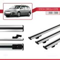 Toyota Corolla 9 (E120) SW 2000-2006 Arası ile Uyumlu BASIC Model Ara Atkı Tavan Barı Gri 3 Adet