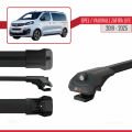 Opel Zafira Life 2019 ve Sonrası ile Uyumlu ACE-1 Ara Atkı Tavan Barı Siyah 3 Adet