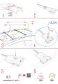 Toyota Land Cruiser Prado (J120) 2002-2006 Arası ile Uyumlu FLY Model Ara Atkı Tavan Barı Gri 2 Adet