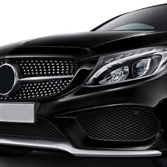 Mercedes W205 C Serisi 2014-2018 Uyumlu Diamond Panjur - Gri