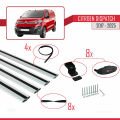 Citroen Dispatch (K0) 2017 ve Sonrası ile Uyumlu BASIC Model Ara Atkı Tavan Barı Gri 4 Adet