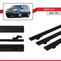 Honda Pilot 2 2009-2015 Arası ile Uyumlu BASIC Model Ara Atkı Tavan Barı Siyah 3 Adet
