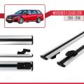 Mercedes E Class S212 2013-2016 Arası ile Uyumlu BASIC Model Ara Atkı Tavan Barı Gri 2 Adet