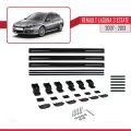 Renault Laguna 3 Estate 2007-2013 Arası ile Uyumlu BASIC Model Ara Atkı Tavan Barı Siyah 3 Adet