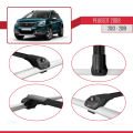 Peugeot 2008 (A94) 2013-2019 Arası ile Uyumlu ACE-1 Ara Atkı Tavan Barı Siyah 2 Adet
