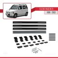 Suzuki Wagon R+ 1998-2003 Arası ile Uyumlu BASIC Model Ara Atkı Tavan Barı Siyah 3 Adet