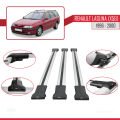 Renault Laguna (X56) SW 1996-2000 Arası ile Uyumlu FLY Model Ara Atkı Tavan Barı Gri 3 Adet