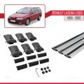 Renault Laguna (X56) SW 1996-2000 Arası ile Uyumlu FLY Model Ara Atkı Tavan Barı Gri 3 Adet