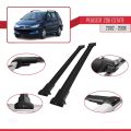 Peugeot 206 SW 2002-2008 Arası ile Uyumlu FLY Model Ara Atkı Tavan Barı Siyah 2 Adet