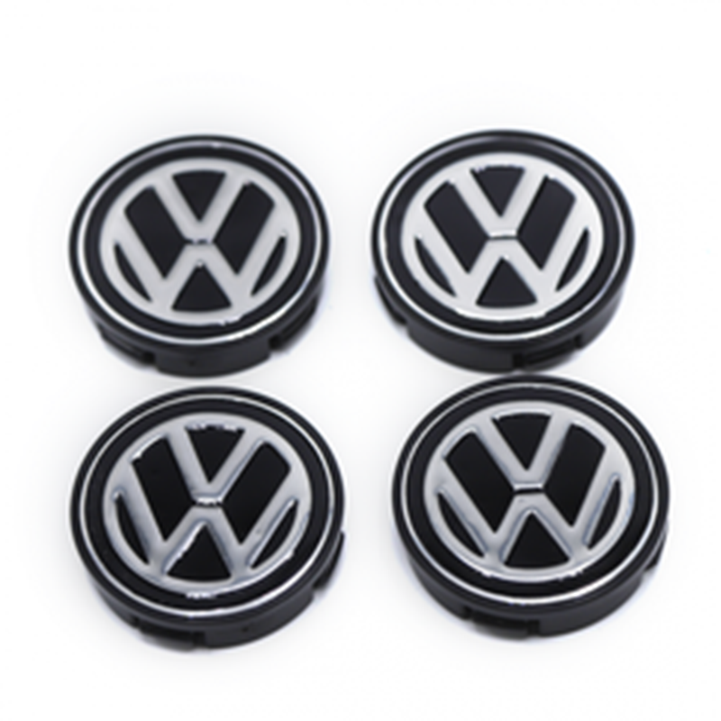 Volkswagen Geçmeli Siyah 55/58 mm Jant Göbeği