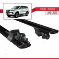 Toyota Fortuner (AN160) 2015-2023 Arası ile Uyumlu HOOK Model Ara Atkı Tavan Barı Siyah 2 Adet