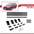 Renault Laguna (X56) SW 1996-2000 Arası ile Uyumlu BASIC Model Ara Atkı Tavan Barı Siyah 2 Adet