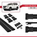 Toyota Land Cruiser (J100) 2003-2007 Arası ile Uyumlu FLY Model Ara Atkı Tavan Barı Siyah 2 Adet