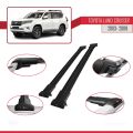 Toyota Land Cruiser (J100) 2003-2007 Arası ile Uyumlu FLY Model Ara Atkı Tavan Barı Siyah 2 Adet