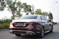 Mercedes W213 Yeni E Serisi İçin Uyumlu 2020+ Uyumlu Maybach Görünüm Bodykit (Siyah Sis Kapak)