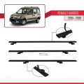 Renault Kangoo (X76) Post-Facelift 2003-2008 Arası ile Uyumlu BASIC Model Ara Atkı Tavan Barı Siyah 2 Adet