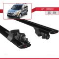 Opel Combo D 2012-2018 Arası ile Uyumlu HOOK Model Ara Atkı Tavan Barı Siyah 2 Adet