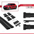 Citroen C4 Cactus 2014-2021 Arası ile Uyumlu FLY Model Ara Atkı Tavan Barı Siyah 2 Adet