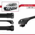 Dacia Logan 2 MCV (K52) 2007-2012 Arası ile Uyumlu ACE-1 Ara Atkı Tavan Barı Siyah 2 Adet