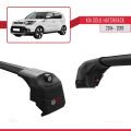 Kia Soul 2 (PS) 2014-2019 Arası ile Uyumlu ACE-2 Ara Atkı Tavan Barı Siyah 2 Adet
