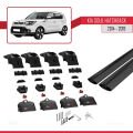 Kia Soul 2 (PS) 2014-2019 Arası ile Uyumlu ACE-2 Ara Atkı Tavan Barı Siyah 2 Adet