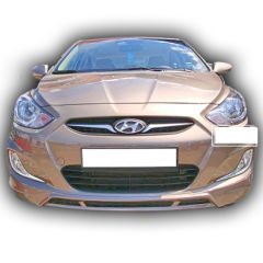 Hyundai Accent Blue 2011 - 19 Custom Ön Ek Plastik Boyasız