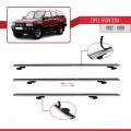 Opel Frontera 1992-1998 Arası ile Uyumlu BASIC Model Ara Atkı Tavan Barı Gri 3 Adet