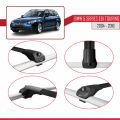 BMW 5 Serisi (E61) Touring 2004-2010 Arası ile Uyumlu ACE-1 Ara Atkı Tavan Barı Siyah 2 Adet