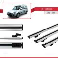 Opel Combo C 2001-2011 Arası ile Uyumlu BASIC Model Ara Atkı Tavan Barı Gri 3 Adet