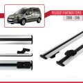Peugeot Partner 2 Tepee 2008-2018 Arası ile Uyumlu BASIC Model Ara Atkı Tavan Barı Gri 2 Adet