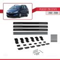 Peugeot 206 SW 2002-2008 Arası ile Uyumlu BASIC Model Ara Atkı Tavan Barı Siyah 3 Adet