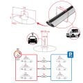 Citroen Berlingo (M59) 2003-2008 Arası ile Uyumlu FLY Model Ara Atkı Tavan Barı Gri 2 Adet