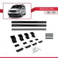 Mercedes Citan (W415) 2012-2021 Arası ile Uyumlu BASIC Model Ara Atkı Tavan Barı Siyah 2 Adet