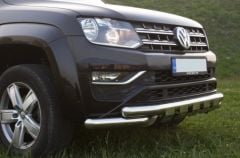 Nissan Navara 2010+ sonrası Krom Shark Ön Koruma AQM4WD