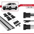 Chevrolet Captiva 2016-2018 Arası ile Uyumlu FLY Model Ara Atkı Tavan Barı Gri 2 Adet