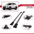 Chevrolet Captiva 2016-2018 Arası ile Uyumlu FLY Model Ara Atkı Tavan Barı Gri 2 Adet