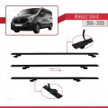 Renault Trafic 3 (X82) 2015 ve Sonrası ile Uyumlu BASIC Model Ara Atkı Tavan Barı Siyah 4 Adet