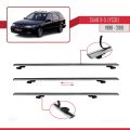 Saab 9-5 (YS3E) SW 1998-2010 Arası ile Uyumlu BASIC Model Ara Atkı Tavan Barı Gri 3 Adet