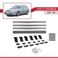 Saab 9-3 II SW 2006-2012 Arası ile Uyumlu BASIC Model Ara Atkı Tavan Barı Gri 3 Adet