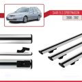 Saab 9-3 II SW 2006-2012 Arası ile Uyumlu BASIC Model Ara Atkı Tavan Barı Gri 3 Adet