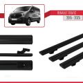 Renault Trafic 3 (X82) 2015 ve Sonrası ile Uyumlu BASIC Model Ara Atkı Tavan Barı Siyah 3 Adet