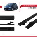 Peugeot 206 SW 2002-2008 Arası ile Uyumlu BASIC Model Ara Atkı Tavan Barı Siyah 2 Adet