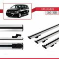 Seat Alhambra 2 (7N) 2010-2020 Arası ile Uyumlu BASIC Model Ara Atkı Tavan Barı Gri 3 Adet