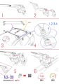 Toyota Fortuner (AN160) 2015-2023 Arası ile Uyumlu ACE-2 Ara Atkı Tavan Barı Gri 2 Adet