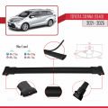 Toyota Sienna 4 (XL40) 2021 ve Sonrası ile Uyumlu FLY Model Ara Atkı Tavan Barı Siyah 3 Adet